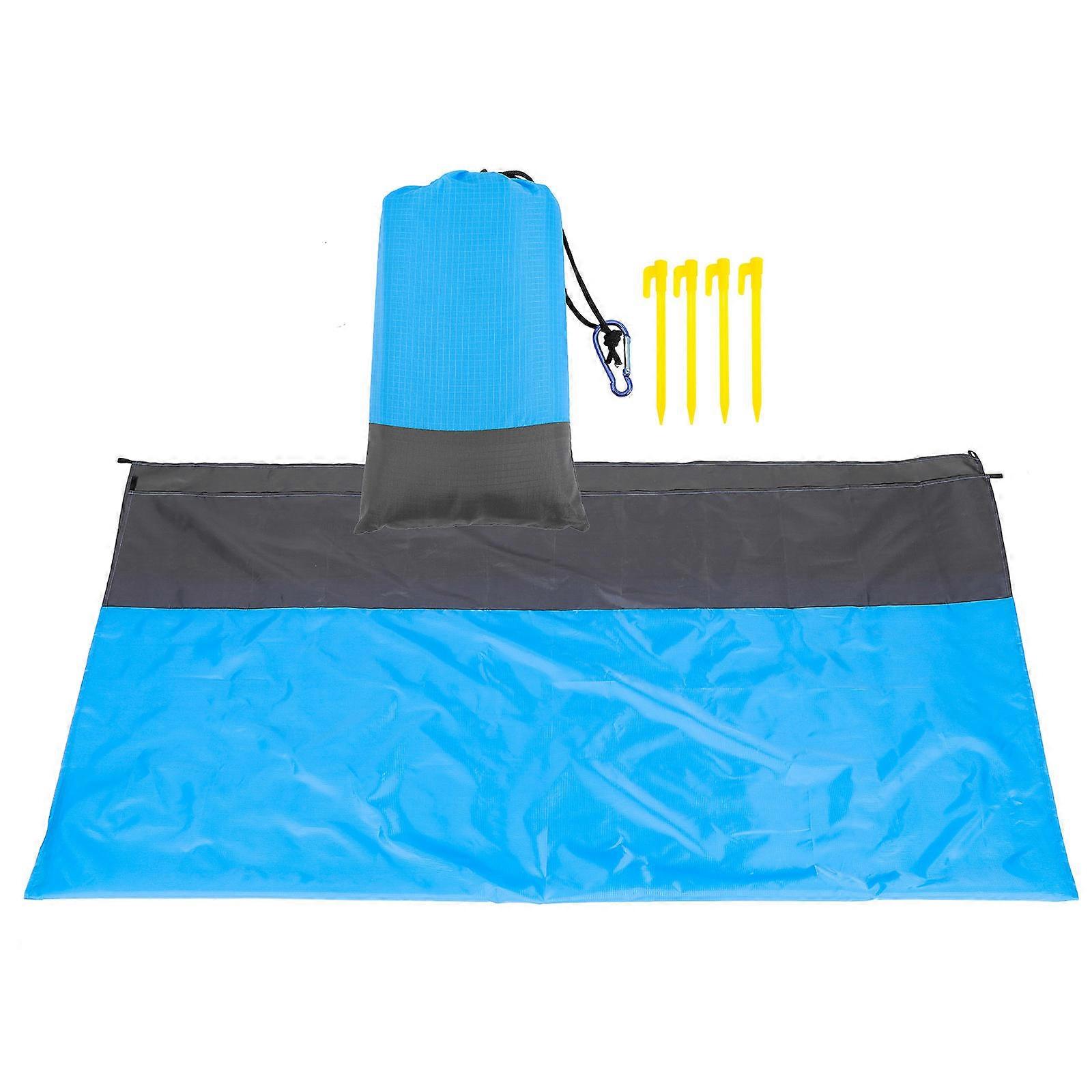 Multipurpose Outdoor Blanket with Convenient Foldable Design for Picnic and Camping in Polyester Fabric Multi