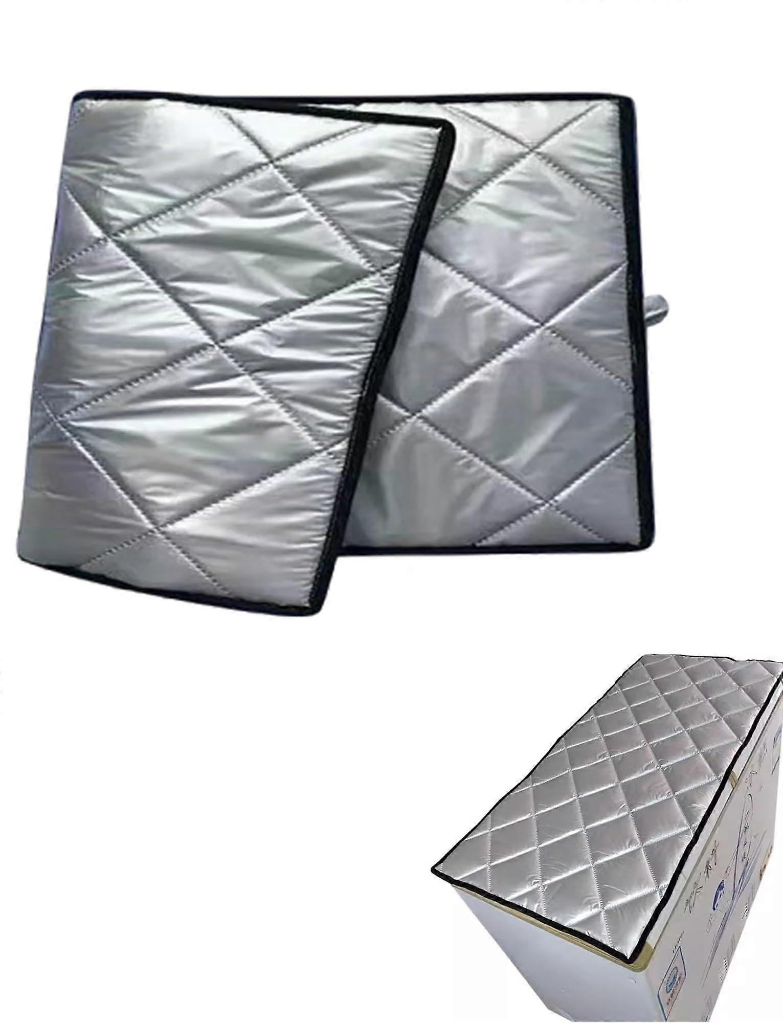 Universal Refrigerator Cover, 600x1000mm Silver, Waterproof Freezer Protector, Insulation for Kitchen Appliances