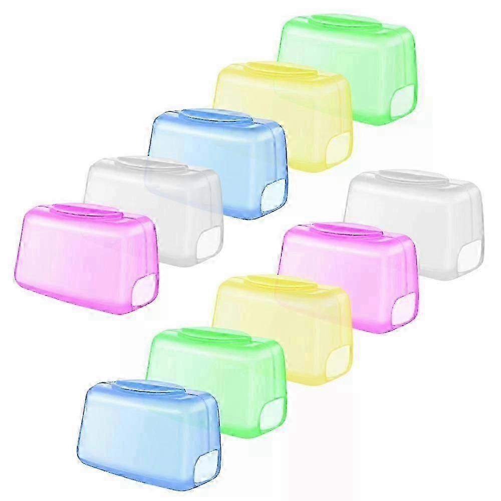 2025 Zahnbürstenkopfabdeckung, 10 Stück Kunststoffschutzkappen für die Reise