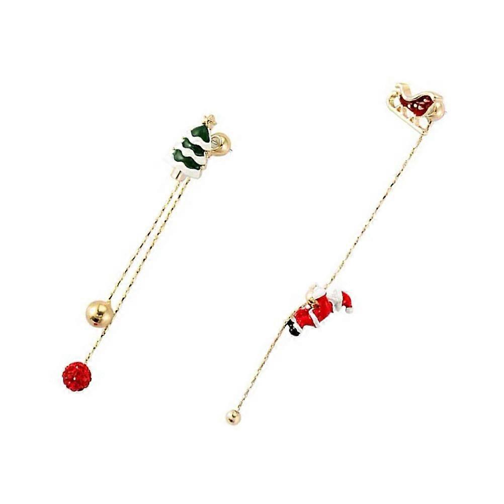 Here's a refined and engaging product description for your **1 Pair Asymmetric Christmas Tassel Chain Earrings**:
πβ¨ **Festive Asymmetric Tassel