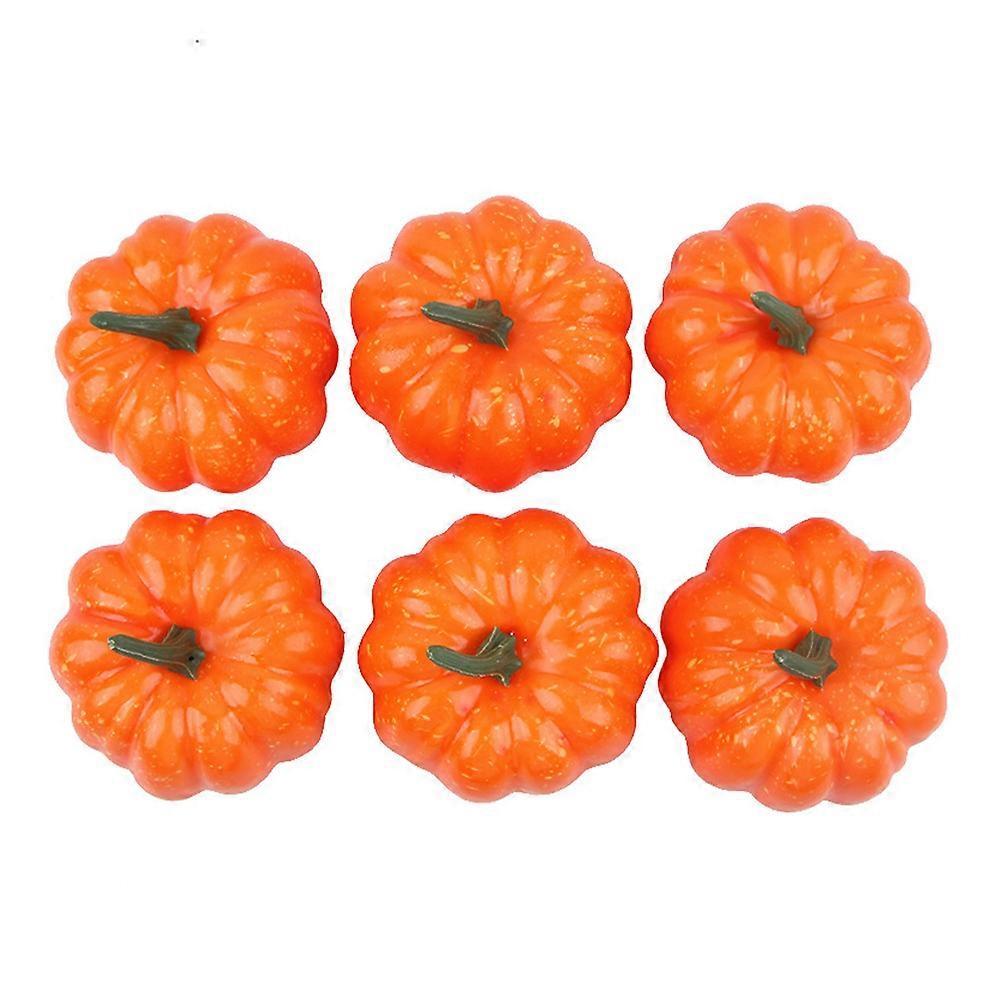 Lifelike Vegetable Model for Decor Made of Expandable Polystyrene Assorted Color 6 Pieces