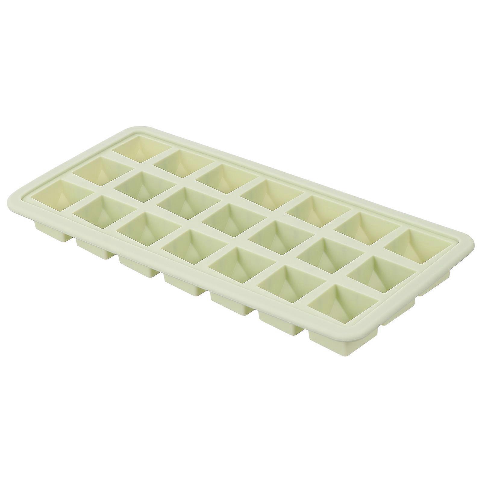 Tray Silicone Ice Cube Mold 21 Grids For Kitchen And Refrigerator 1Pack