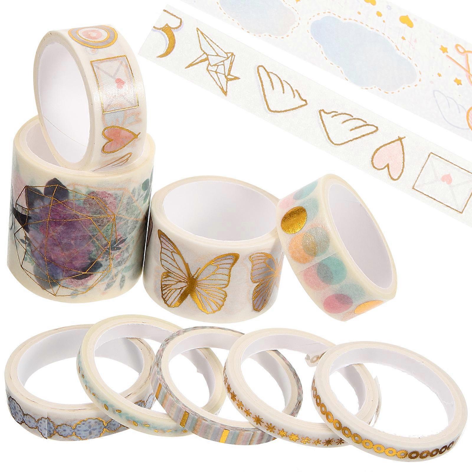 Kawaii Washi Tape Set 12 Rolls Assorted Color Handmade Account Accessories For Craft Lovers