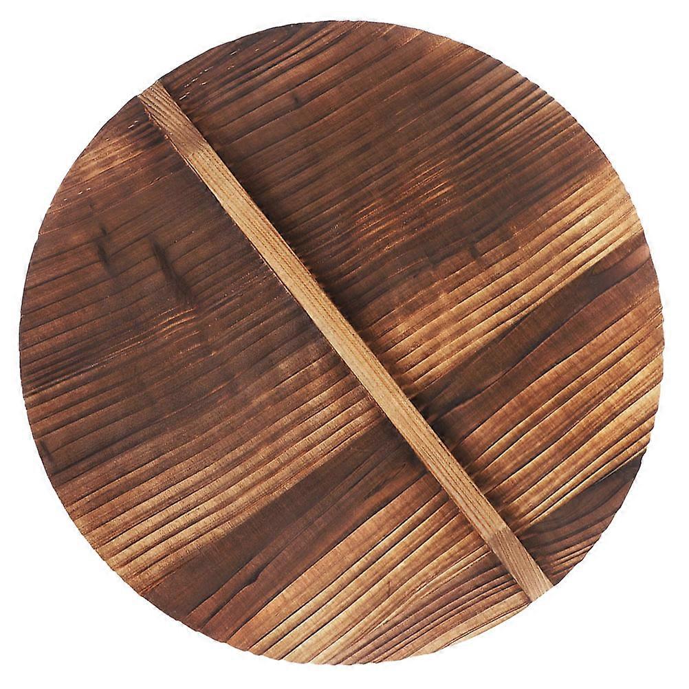 Natural Wooden Wok Lid with Handle for Stir Frying – and Practical Kitchenware for Home Use