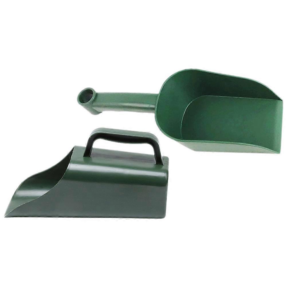 Lightweight Plastic Soil Scoop Hand 2pcs Set Portable Gardening Tool for Bonsai, Durable & Easy to Use for Soil Transport and Digging
