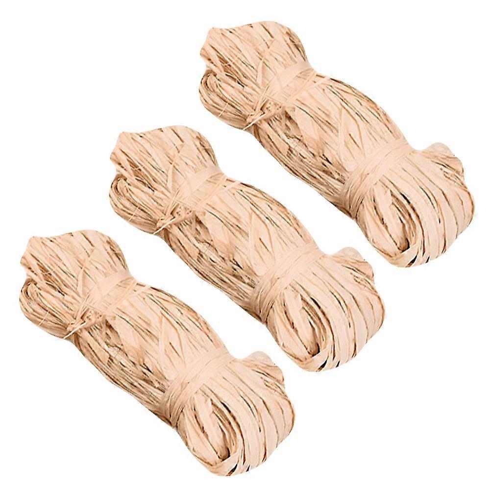 3 Bunches Natural Raffia Gift Box Filler for DIY Wedding Flower Decor Supplies