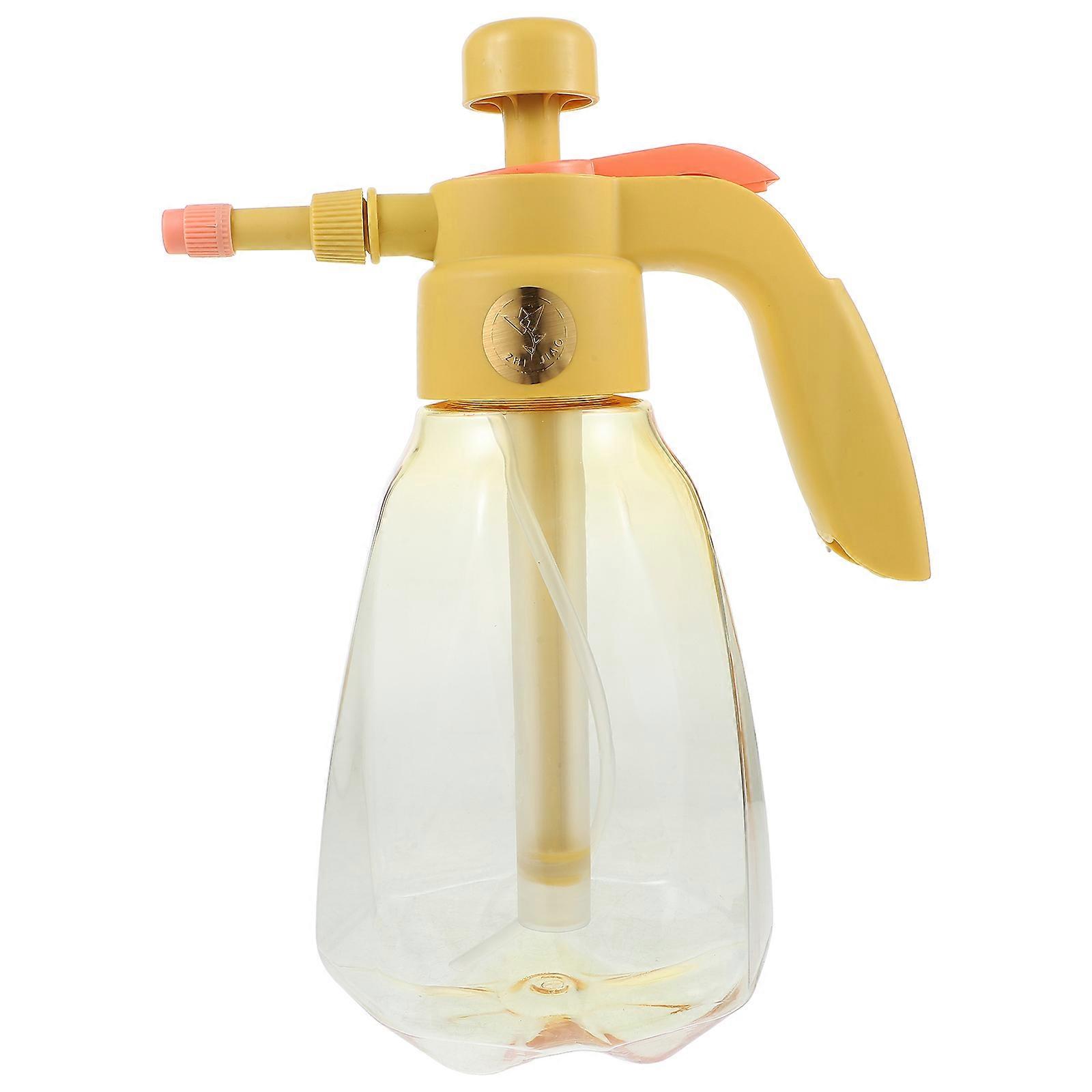 Plastic Spray Bottle Watering Can For Houseplants 1Pack With Yellow Practical Design For Home Use