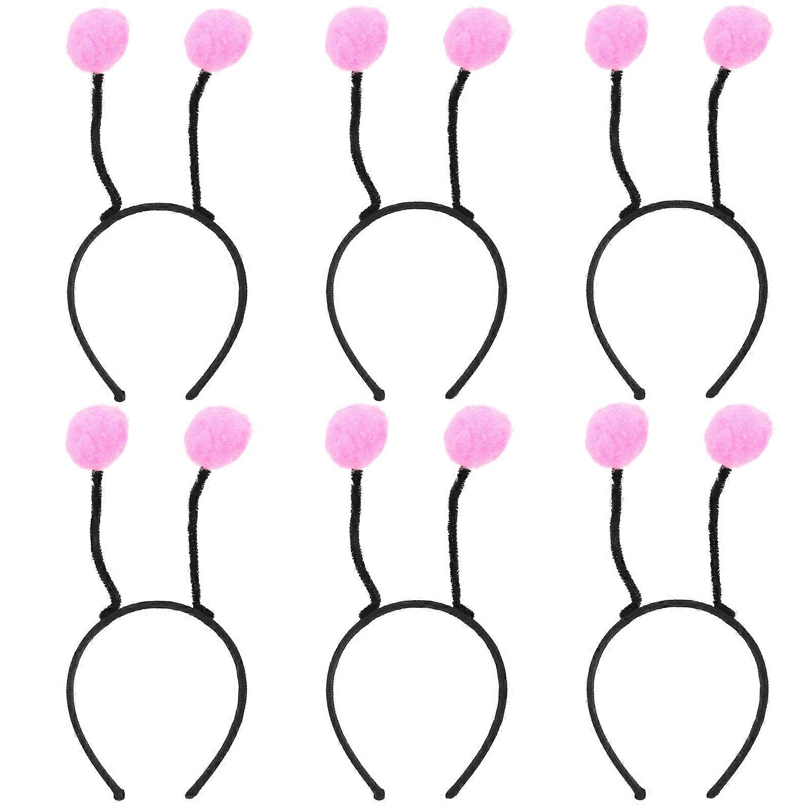Here's a refined and engaging product description based on the details you provided:
**6pcs Lightweight Hair Ball Headbands – Creative Cartoon