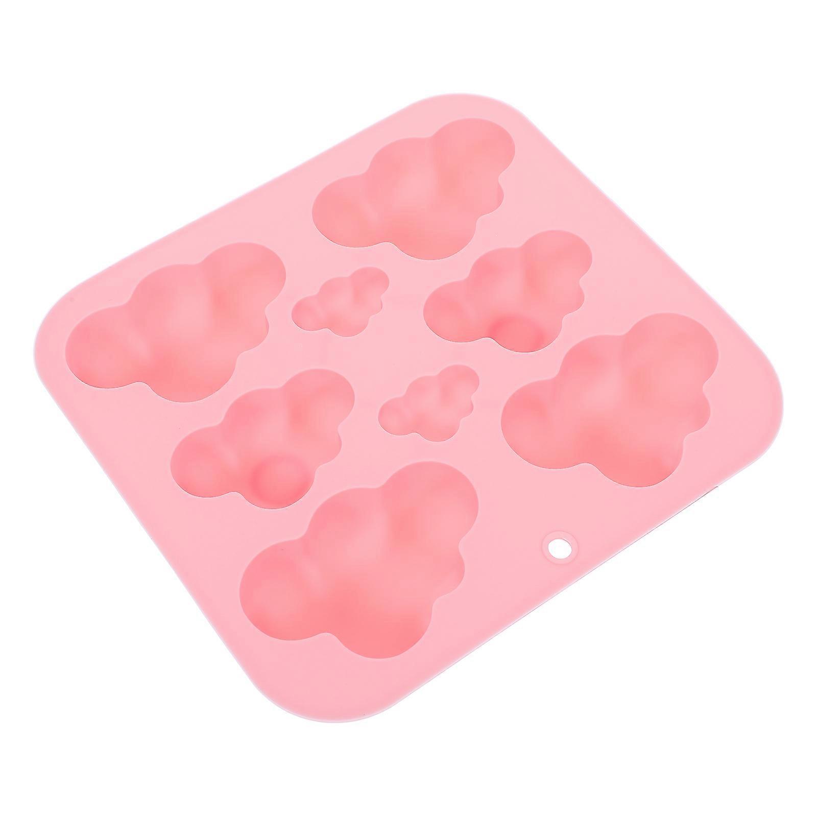 Silicone Chocolate Mold for Cake & Candy, Cloud Shape Baking Mold, Flexible Design, Easy Release & Clean, Ideal for Creative Baking Projects, Pink