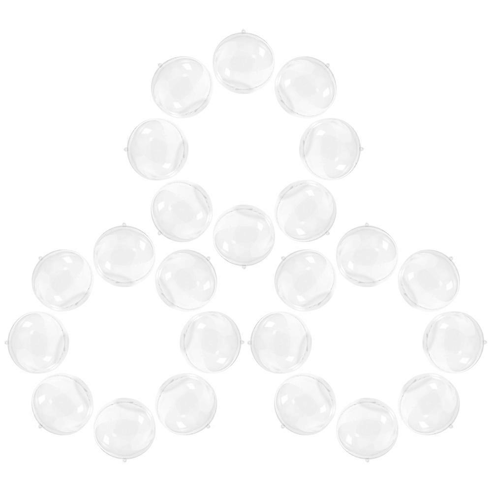 Round Clear Ornaments Decorations 24Set For Holiday Gatherings And Home Festivities With Hanging Decorative Features