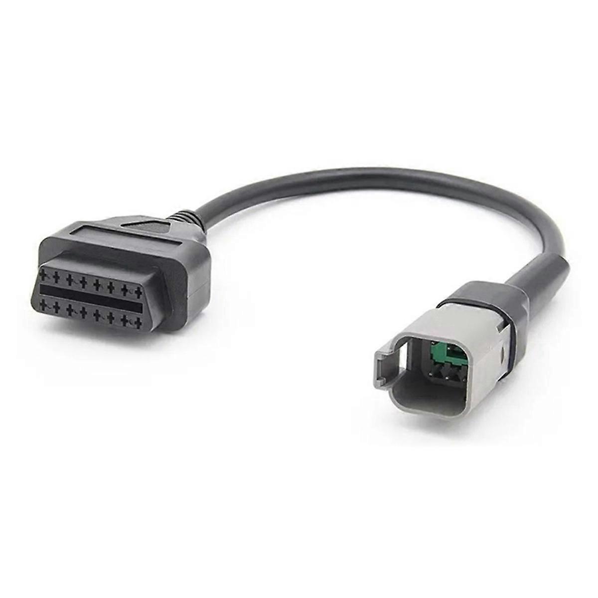 For MOTO UTV All-Terrain Vehicle 6pin Motorcycle Diagnostic Connector Cable Wire OBD2 Adapter