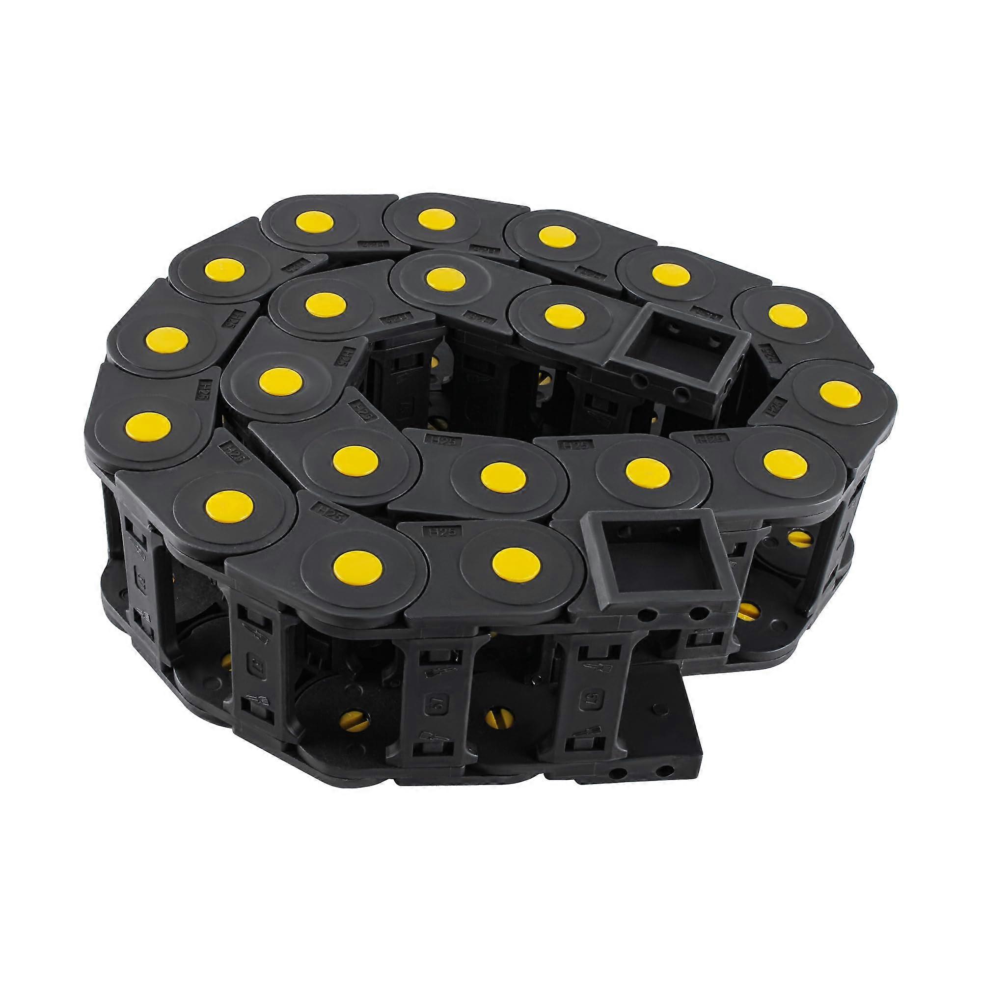Cable Tow Chain R55 25x57mm 1m Nylon Black for CNC Machine Tools