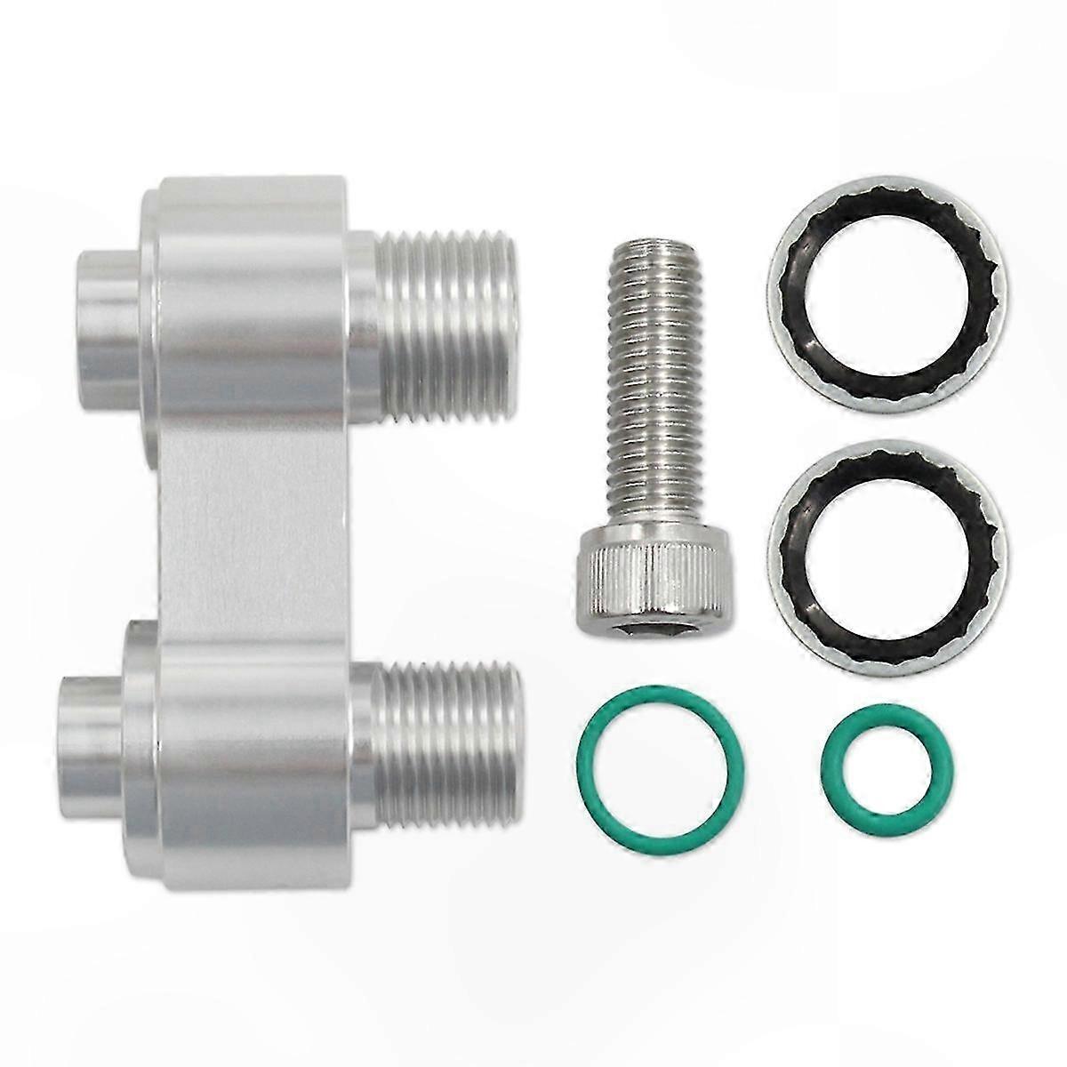 CNC Aluminum AC Compressor Adapter for LS GM R4 Fitting Rebuild Straig ...