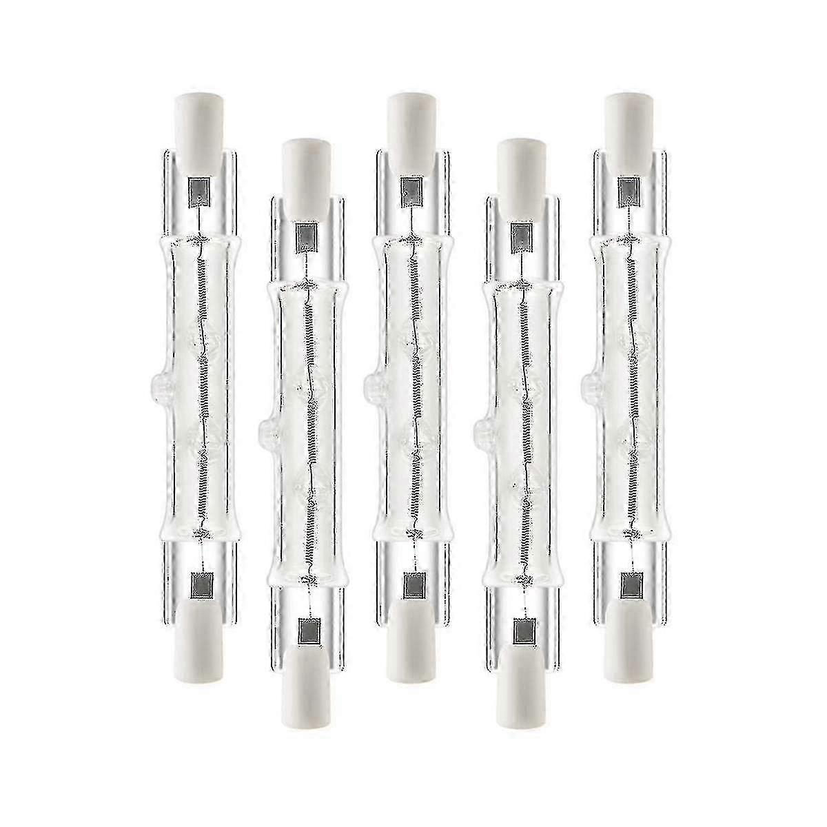 5 عبوات R7s 118 مم مصابيح إضاءة خطية هالوجين ، 300 واط قابلة للتعتيم لأعمال البناء