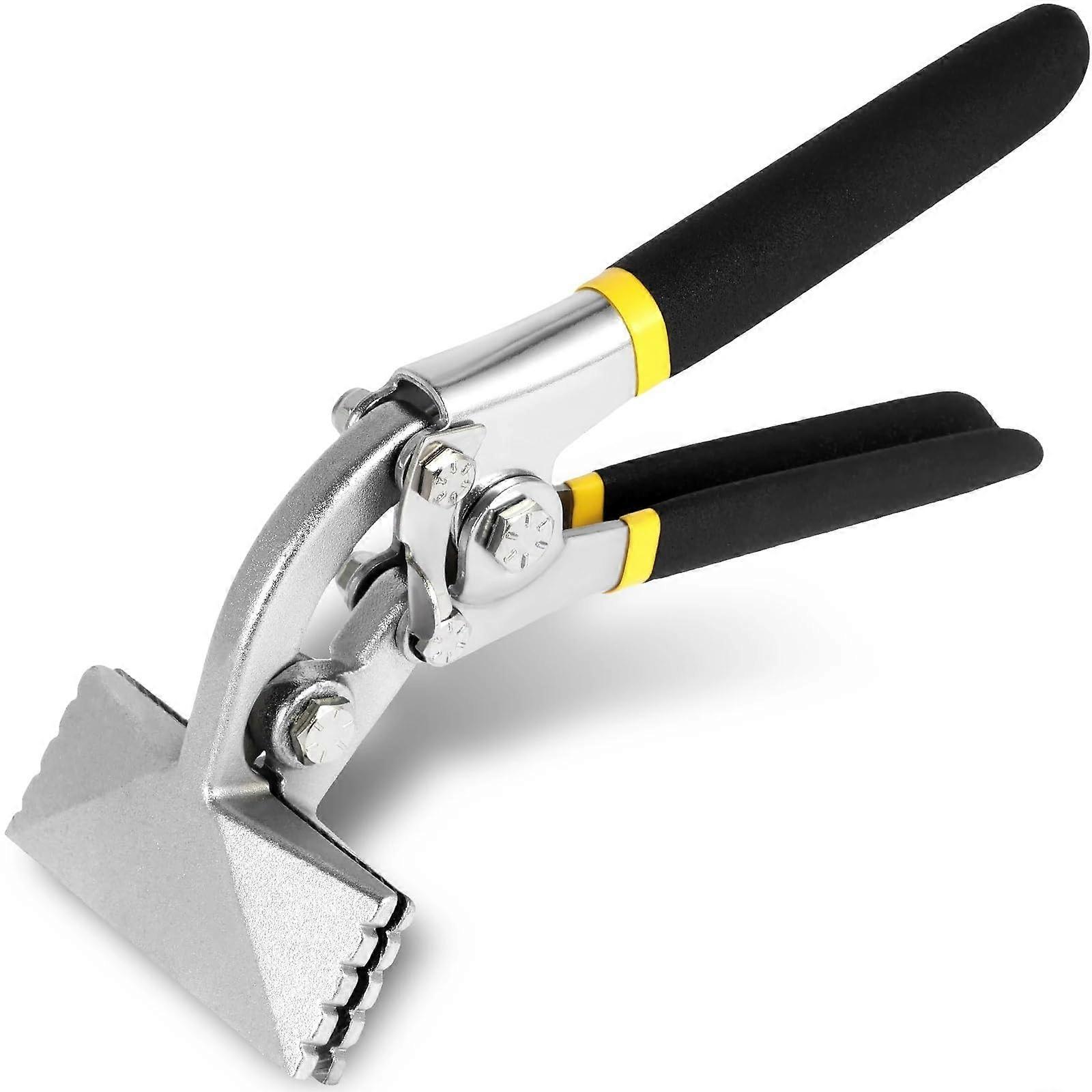 Sheet Metal Bender 3 Inch Alloy Steel Hand Hemmer Straight Jaw Portable Metal Flattening Pliers Elbow Tool