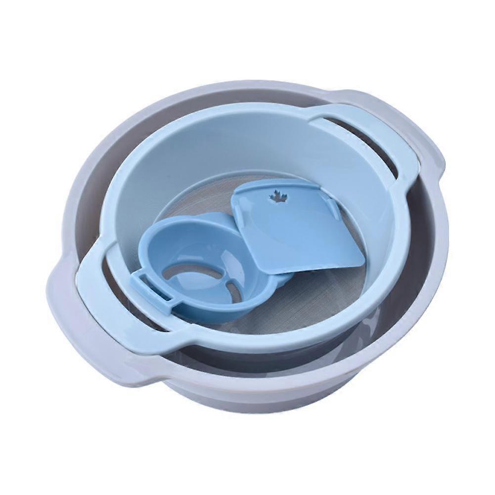 For Ou Trim Tank with Strainer 4-Piece Set Stackable Lightweight PP Pollen Screen for Effortless Trimming and Space Saving Storage