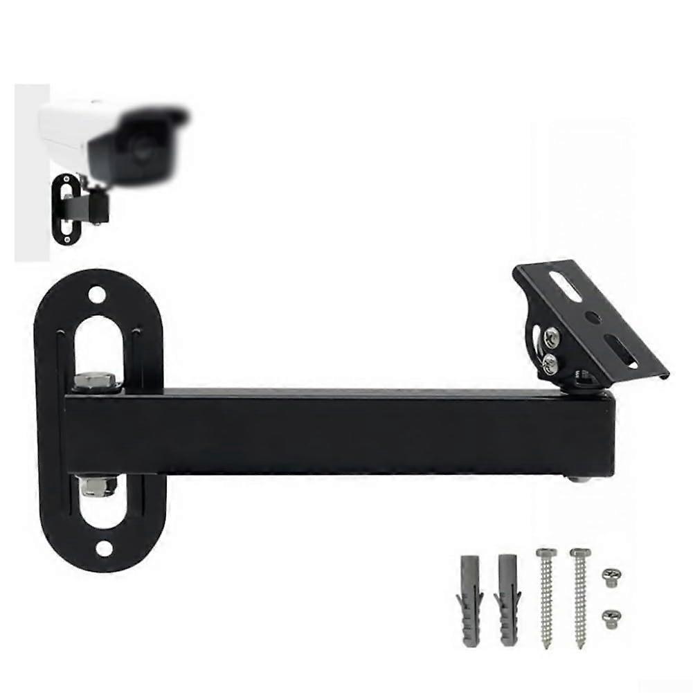 Metal Corner Mount, Security Camera Mount, Adjustable Arm, Wall Mount, 180-Degree Rotatable, Black 35 cm