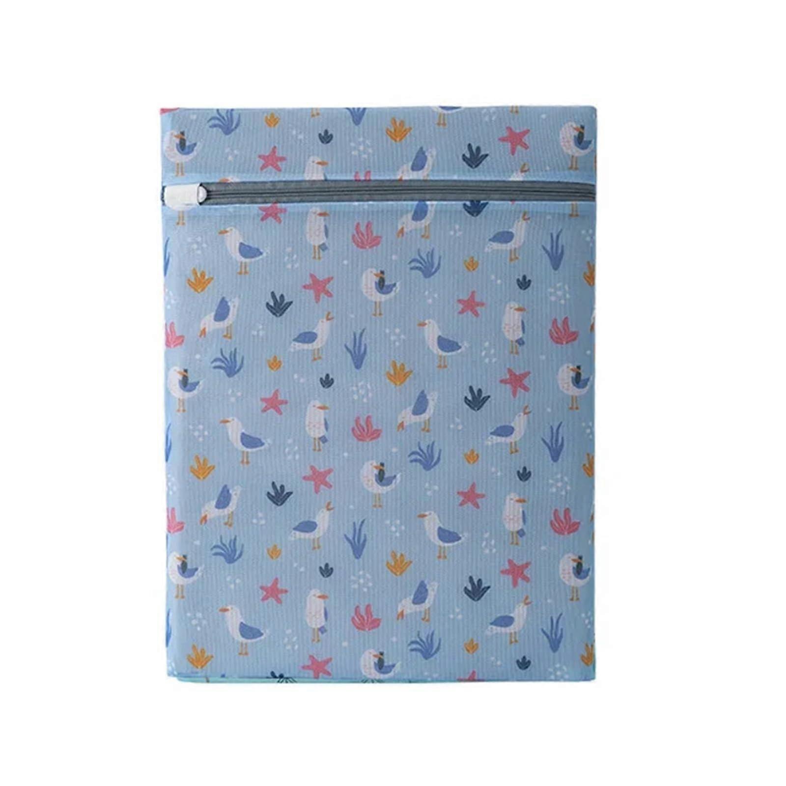 Wash Bags for Washing Machine Exquisite Printing Laundry Net(Green 1)