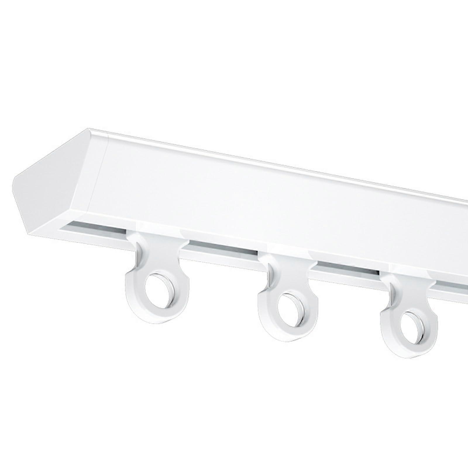 Invisible Ceiling Mount Curtain Track, UltraThin Aluminum Shower Rail System (Self Adhesive,140cm/4.6ft)