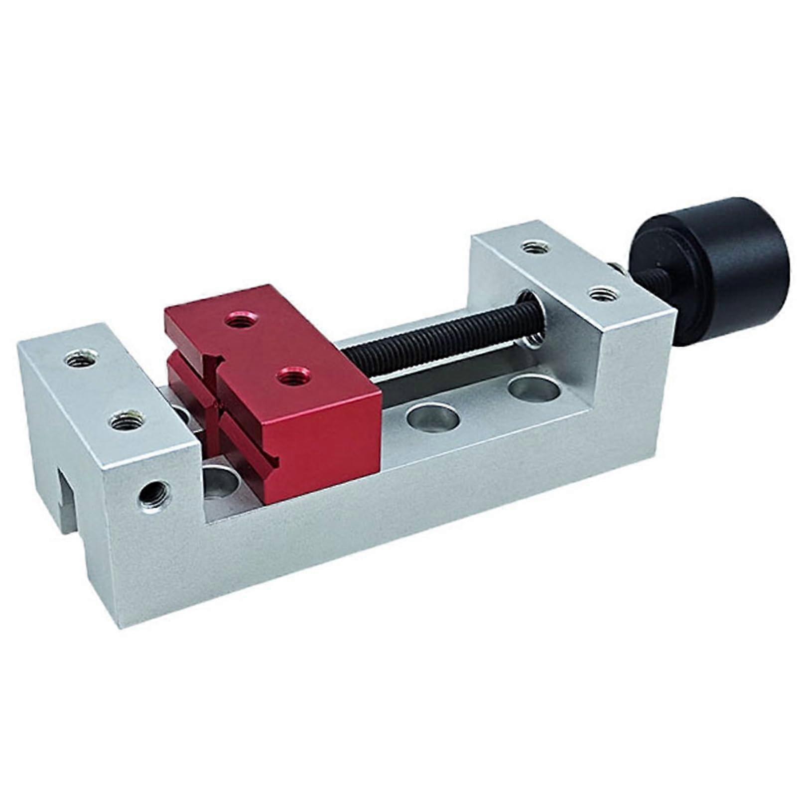 Small flat aluminum clamp, table bench, drill press vise, fastening tool, small table clamp for crafts, carving tool Ref: 4141