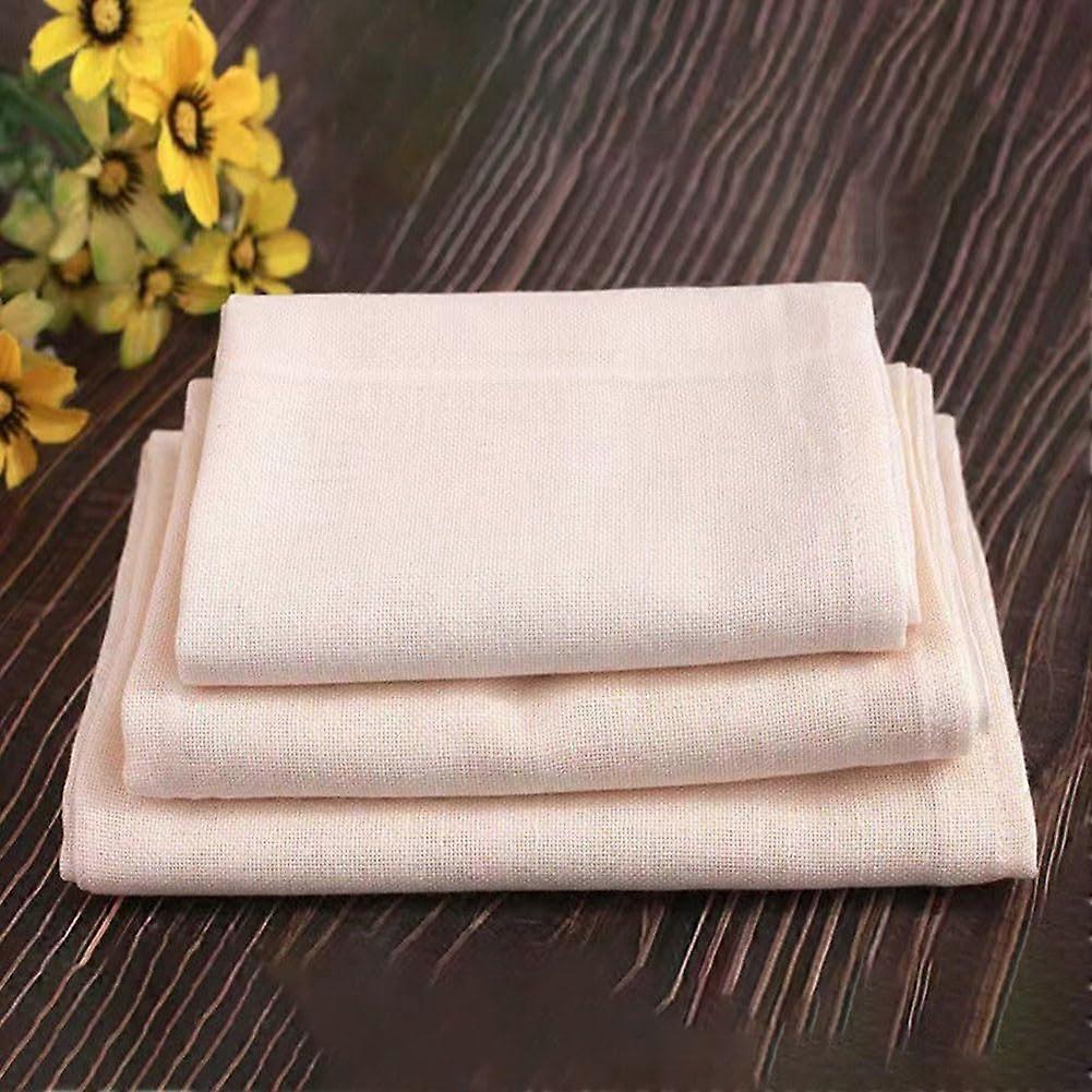 Reusable Ultra Fine Mesh Cheesecloth for Straining Liquids, Unbleached Cotton Filter Cloth, 60x60cm, Pack of 3, Multi-Purpose Kitchen Tool