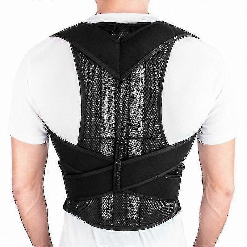 Adjustable Posture Corrector Brace for Back and Shoulder Support with Lumbar Alignment - 6 Sizes Available
