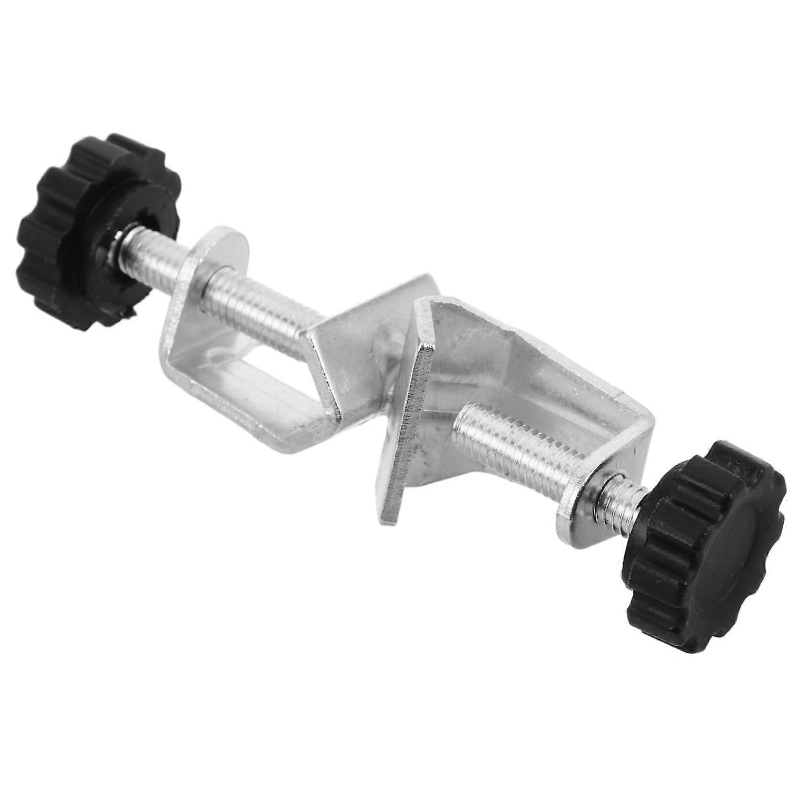 Laboratory Stand Clamp with Dual Iron Holder for Secure Flask and Test Tube Support Chemistry Lab Equipment