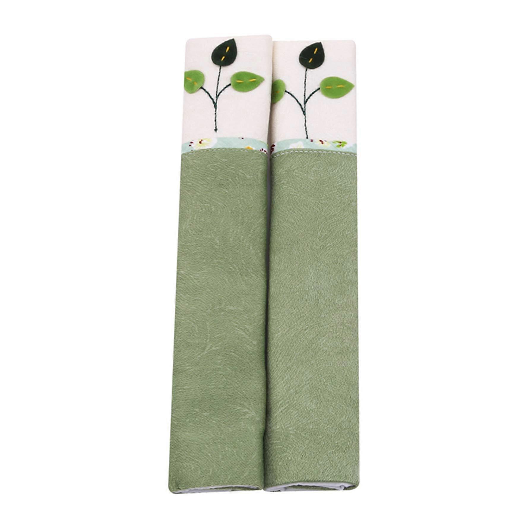 Refrigerator Handle Sleeves Fridge Door Handle Sleeves Protective Sleeves For Ovens Microwaves Dishwashers Green Tree