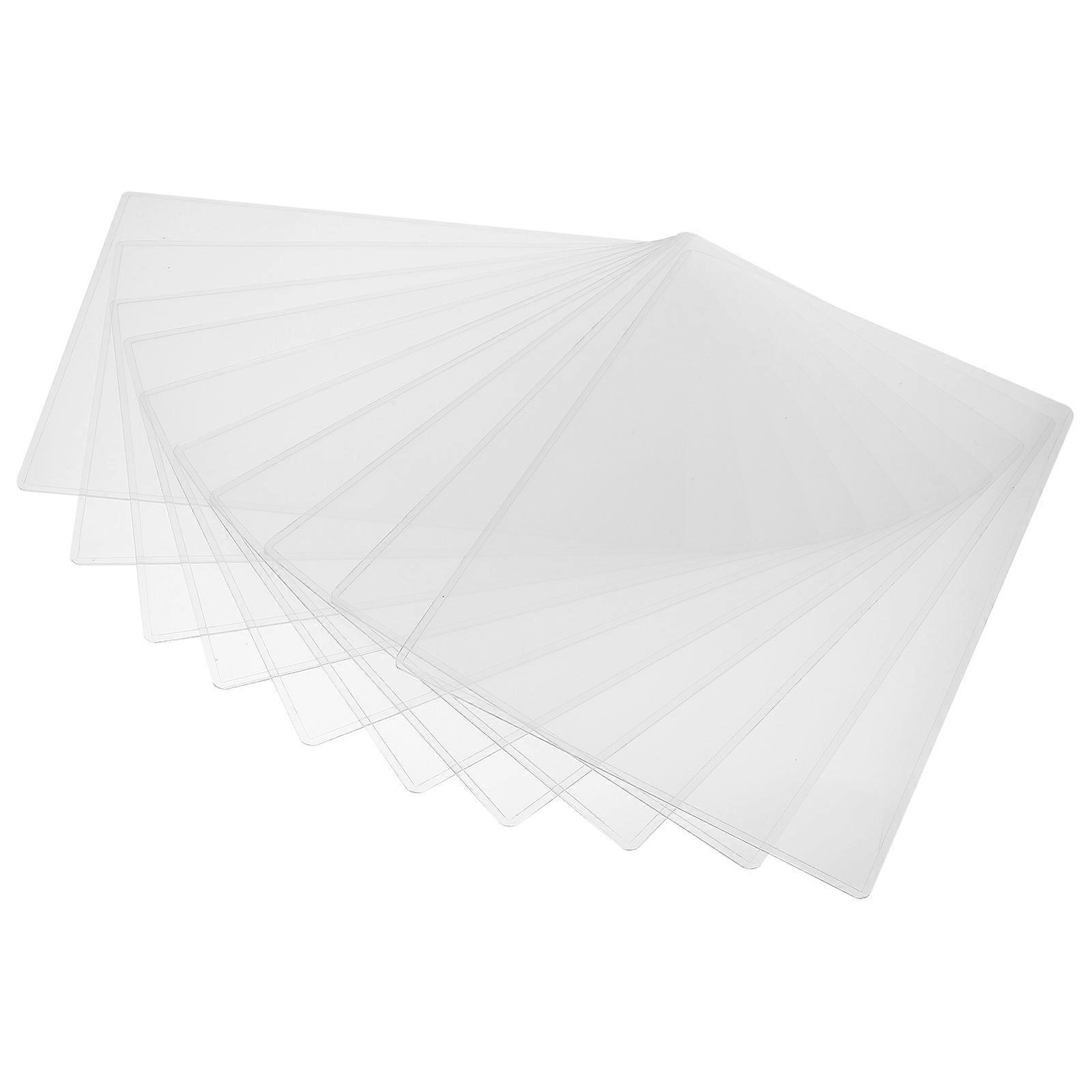 Document Holder Clear File Sleeves for Documents Pvc Transparent Document Protection 10Pcs