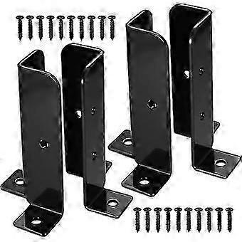 Adjustable Deck Post Brackets, Set of 4 Post Base Brackets, Deck Railing, Mailbox, construction hardware.