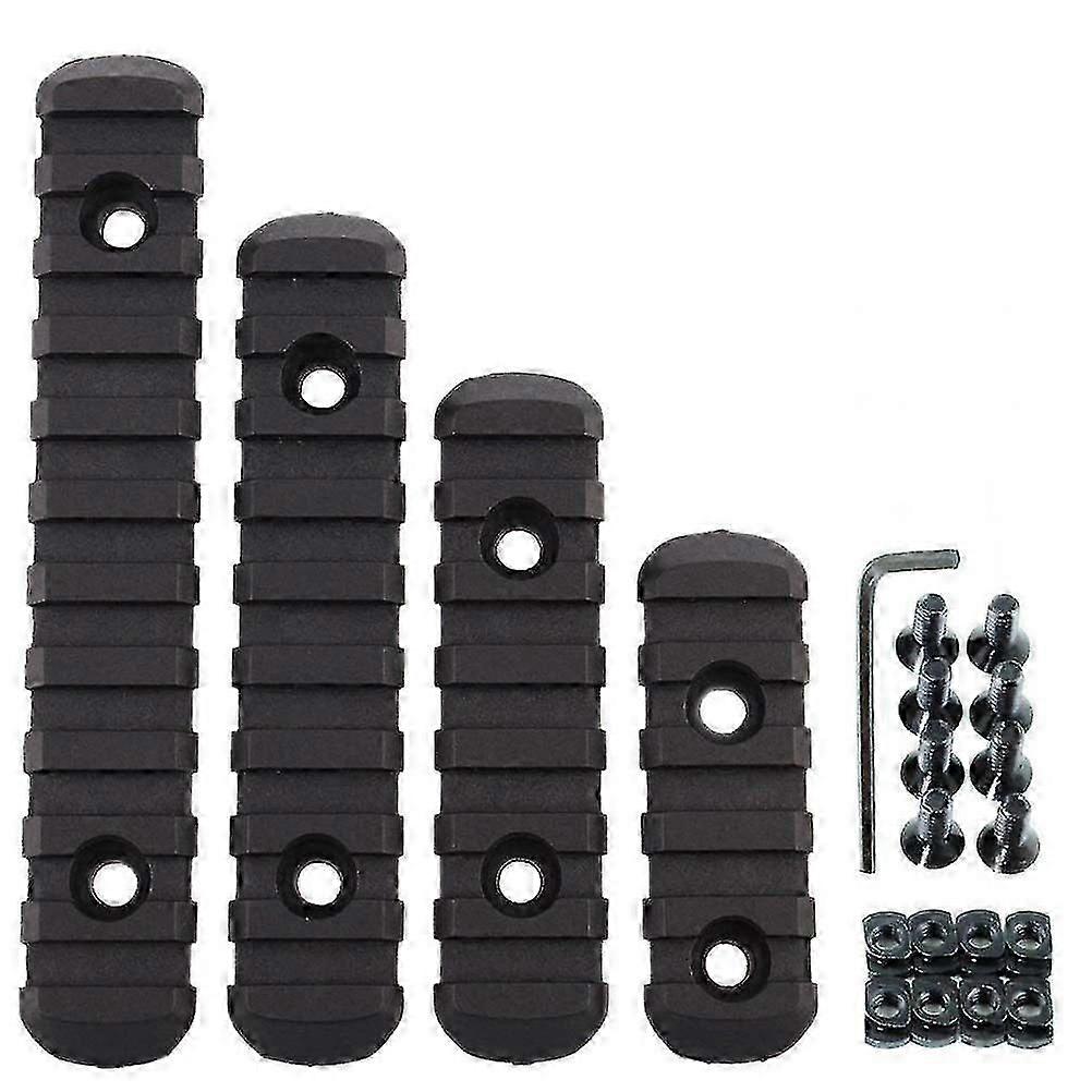 4 Pcs Picatinny Rail Section Tactical Rail Section Polymer Rail Section Rail Section Kit