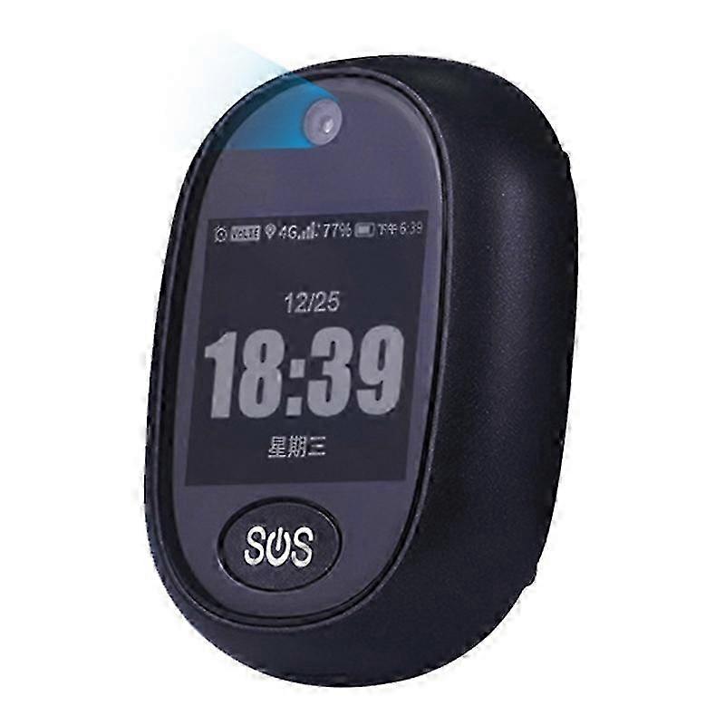 New and Improved 4G GPS Tracking Pendant V45 for Kids and Elderly - Waterproof Personal GPS Tracker with Alarm and Talking Clock Functionality