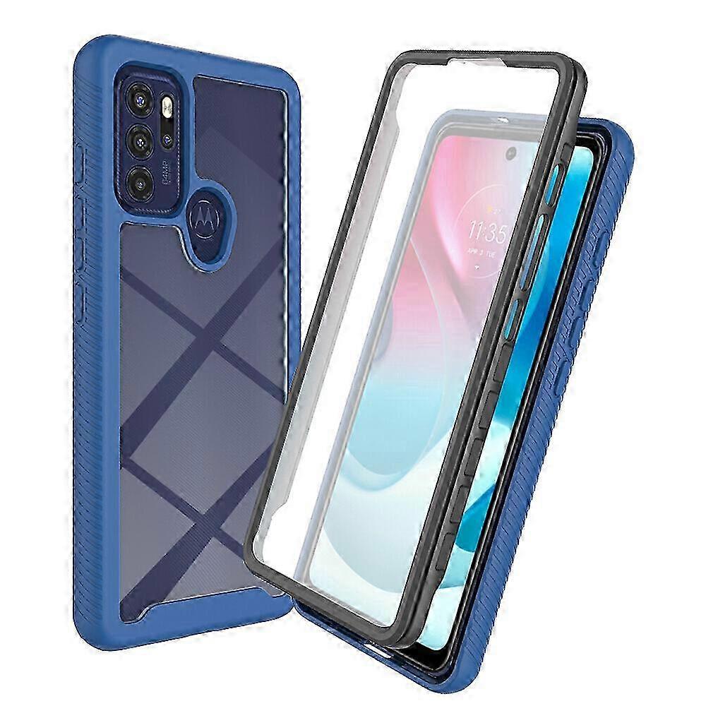 Case for Motorola Moto G60S with Screen Protector Transparent Full-...