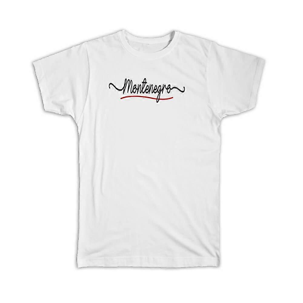 Gift T-Shirt: Montenegro Flag Colors Montenegrin