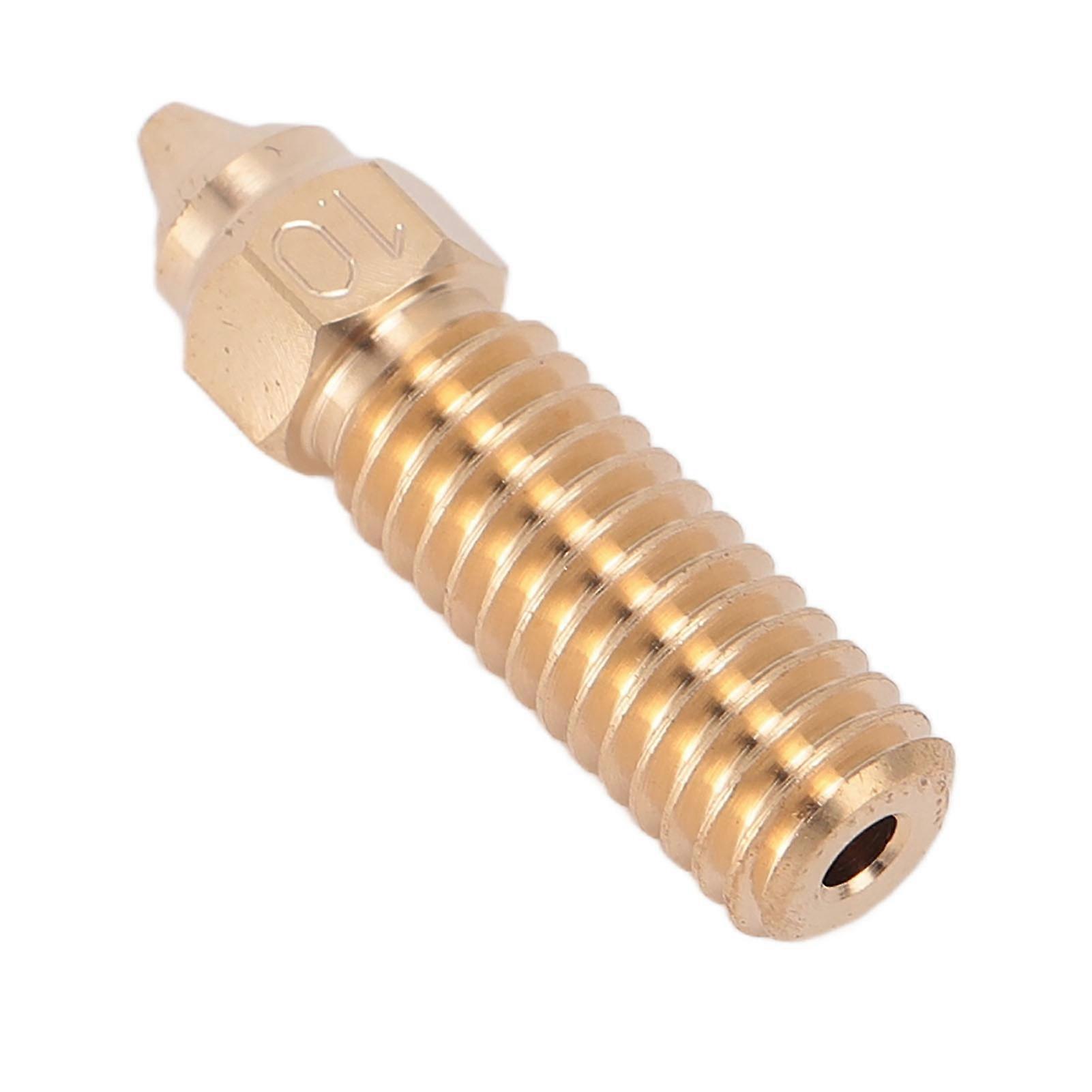 10pcs 1.0mm Brass 3D Printer Nozzles High Temp Wear Resistant