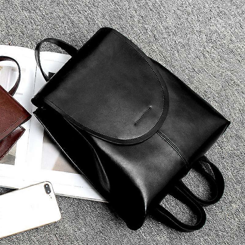 Läder Kvinnor Ryggsäck Ryggsäck Axel Cross Body Väskor Kvinnlig Mode Lady Olja Vax Kohud Daypack Ryggsäck Ryggsäckar