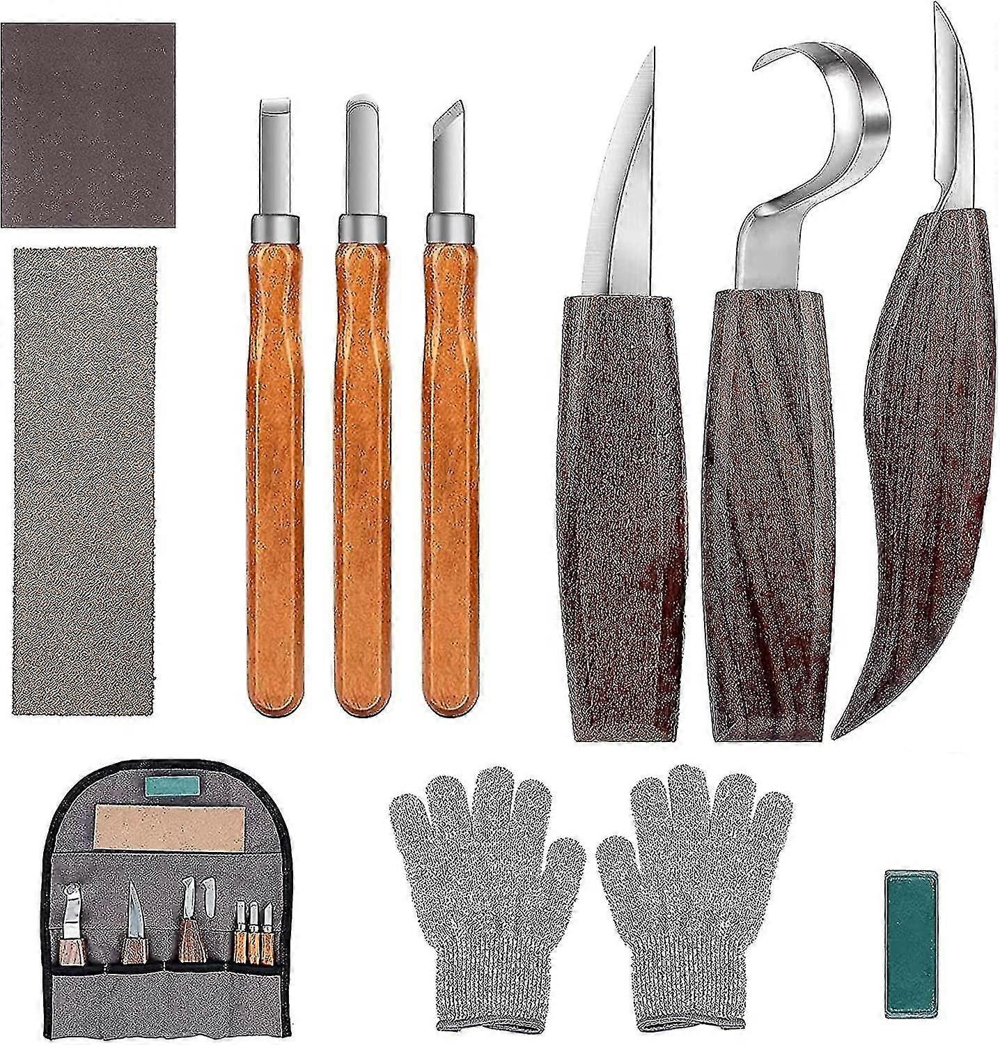 10pcs Wood Carving Tools Set for DIY Craft