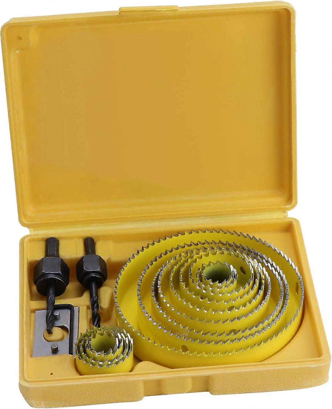 Hole Saw Set, Hole Saws Trepan Ø19~127mm Complete Kit in a Case with Mandrels and Devices