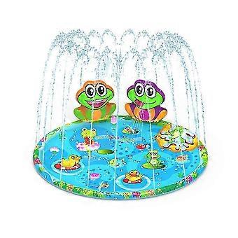 Bath Mats Rugs Frog Splash Mat Outdoor Lawn Game Children Water Toy Sprinkler Pad Spray Water Toy 142x102cm