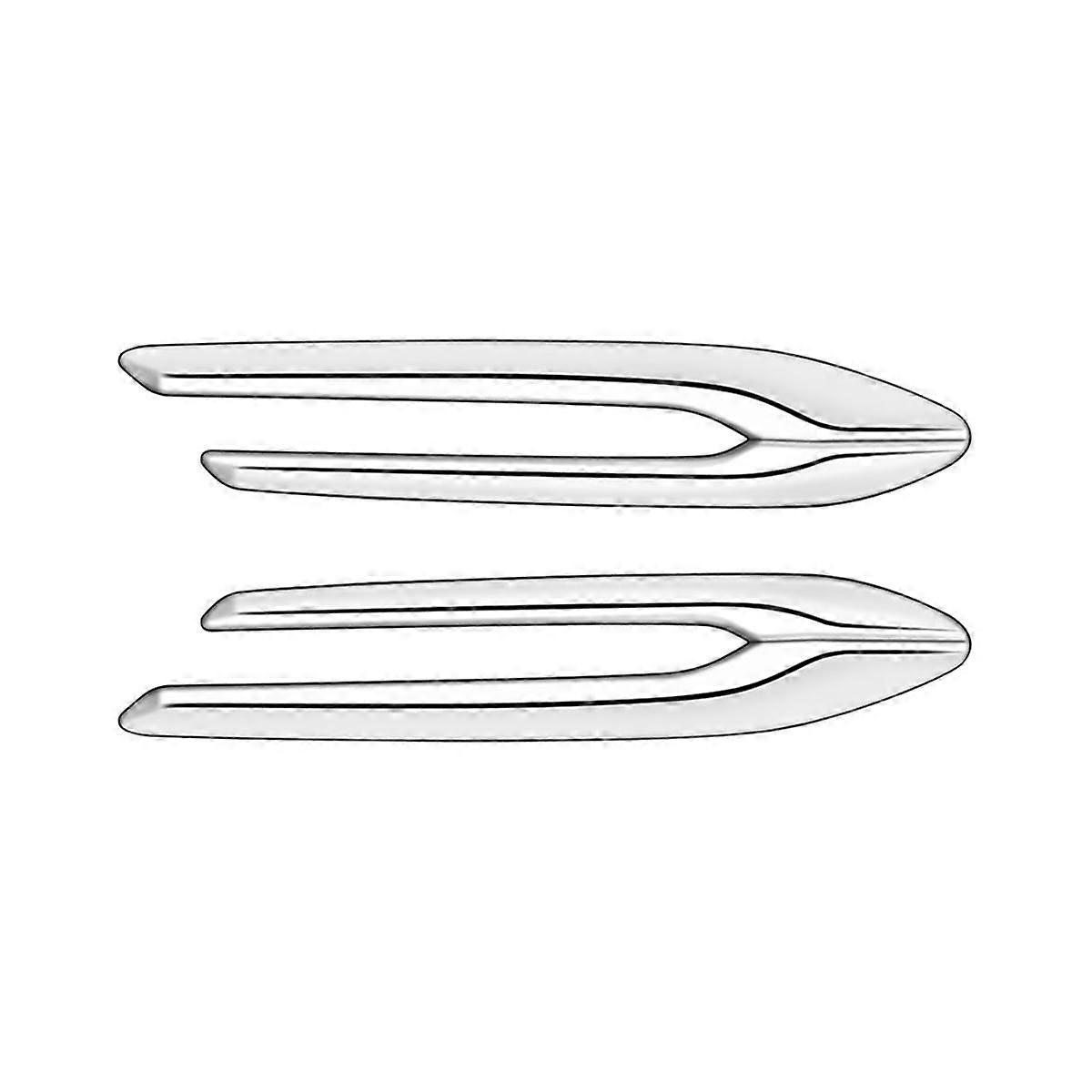 Car Silver Side Wing Emblem Cover Trim Stickers Car Exterior Styling Side Wing for -60 2022+ RHD