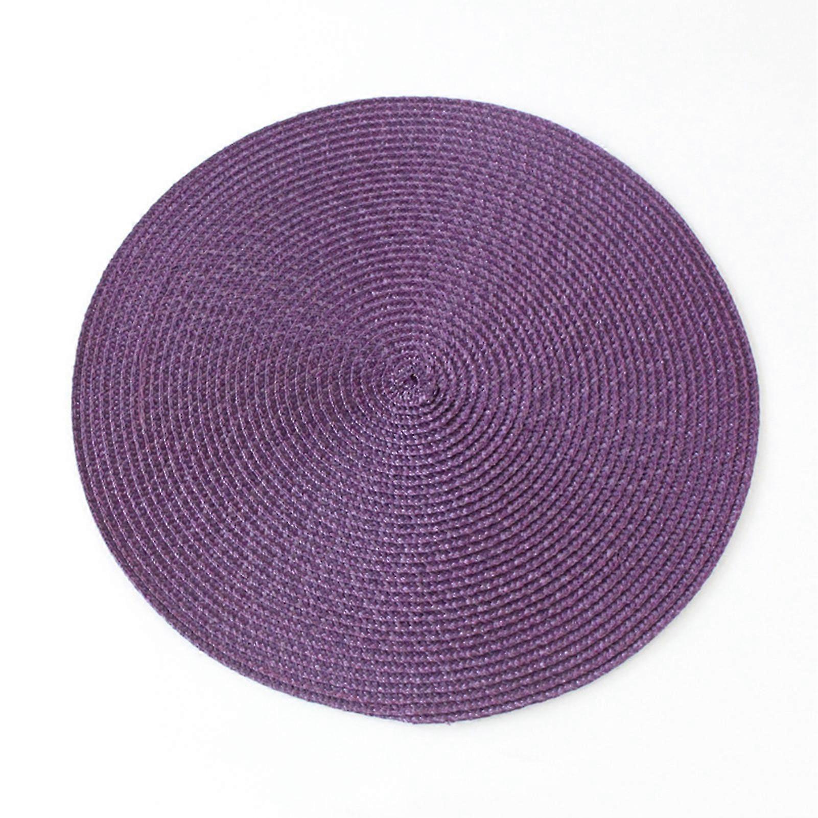 مجموعة المفارش المنسوجة يدويا 6 قطع ديكور طاولة غير قابلة للانزلاق لغرفة المعيشة في المطبخ