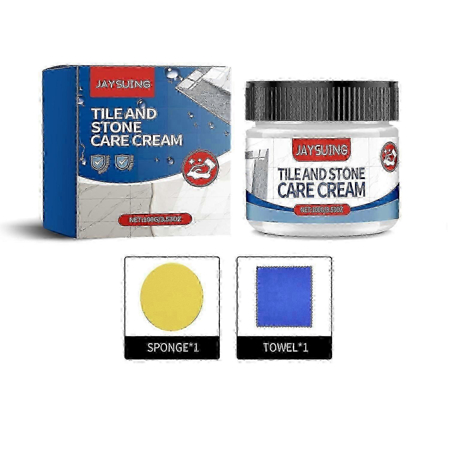 Jaysuing tile stone care crema per piastrelle per interni rimozione delle macchie a prova di umidità a prova di muffa pulizia lucida