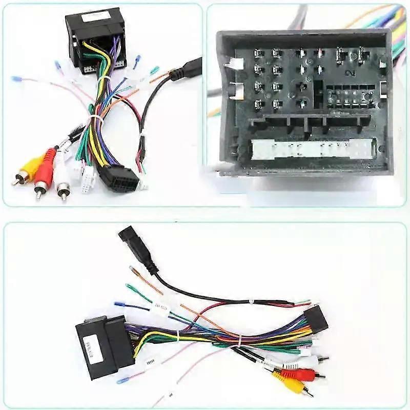 Canbus box Adaptor Decoder For SEAT Ibiza 16Pin Power Wiring Harness Cable Android Car Radio Stereo