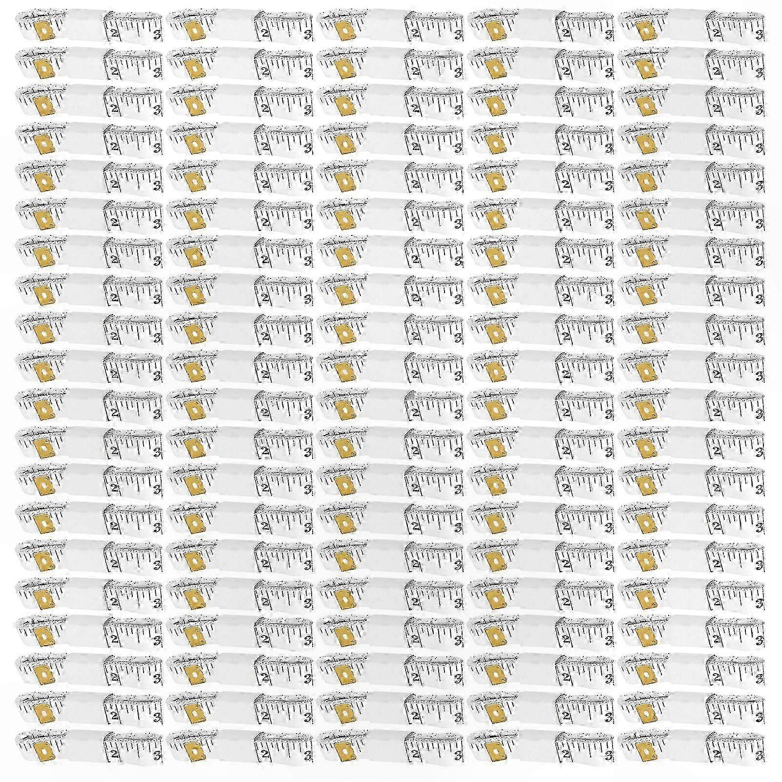 100Pcs Flexible Plastic Measuring Tape for Sewing and Tailoring Craft Projects