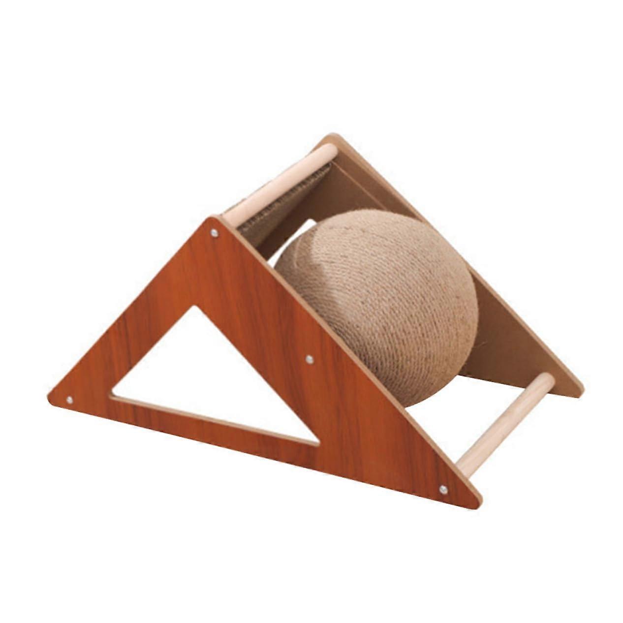 Cat Scratcher Board Stable Sisal Ball Kitten Scratch Pad For Exercise And Furniture Protection Lightweight Portable