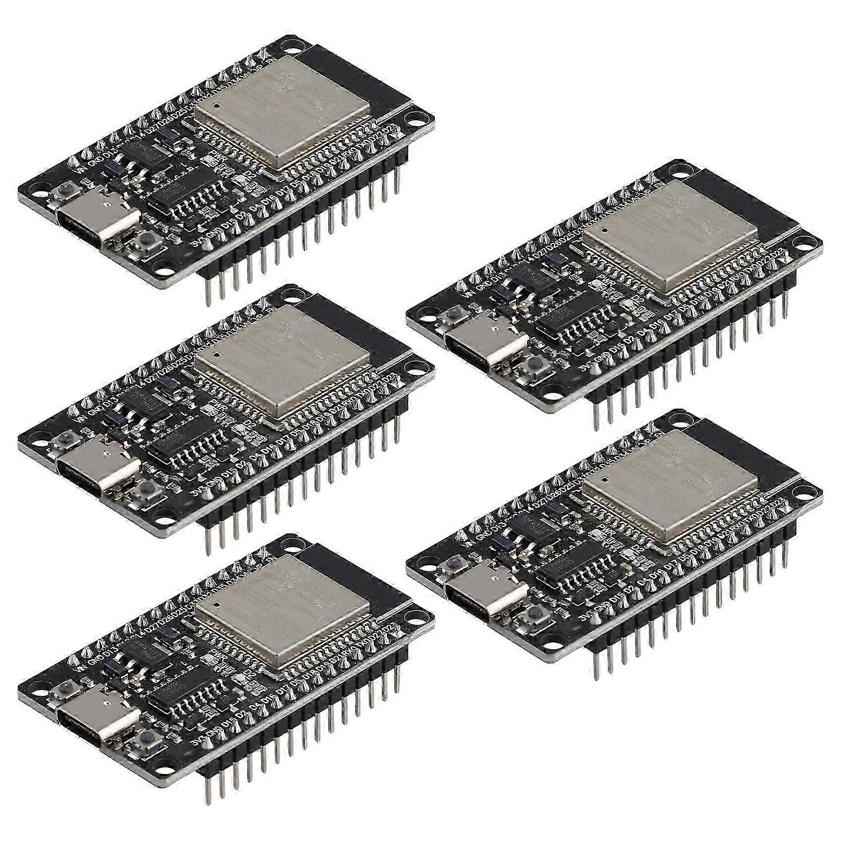 5 sztuk Esp32 Wroom-32 Płytka rozwojowa Type-c Ch340c Ultra-niski pobór mocy Dwurdzeniowy moduł bezprzewodowy