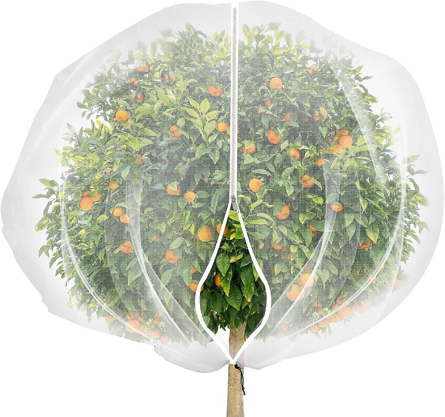 Fruit Tree Netting Bags With Zipper Drawstring Insect Bird Barrier Plant Covers 7.9x7.9cm240x240cm