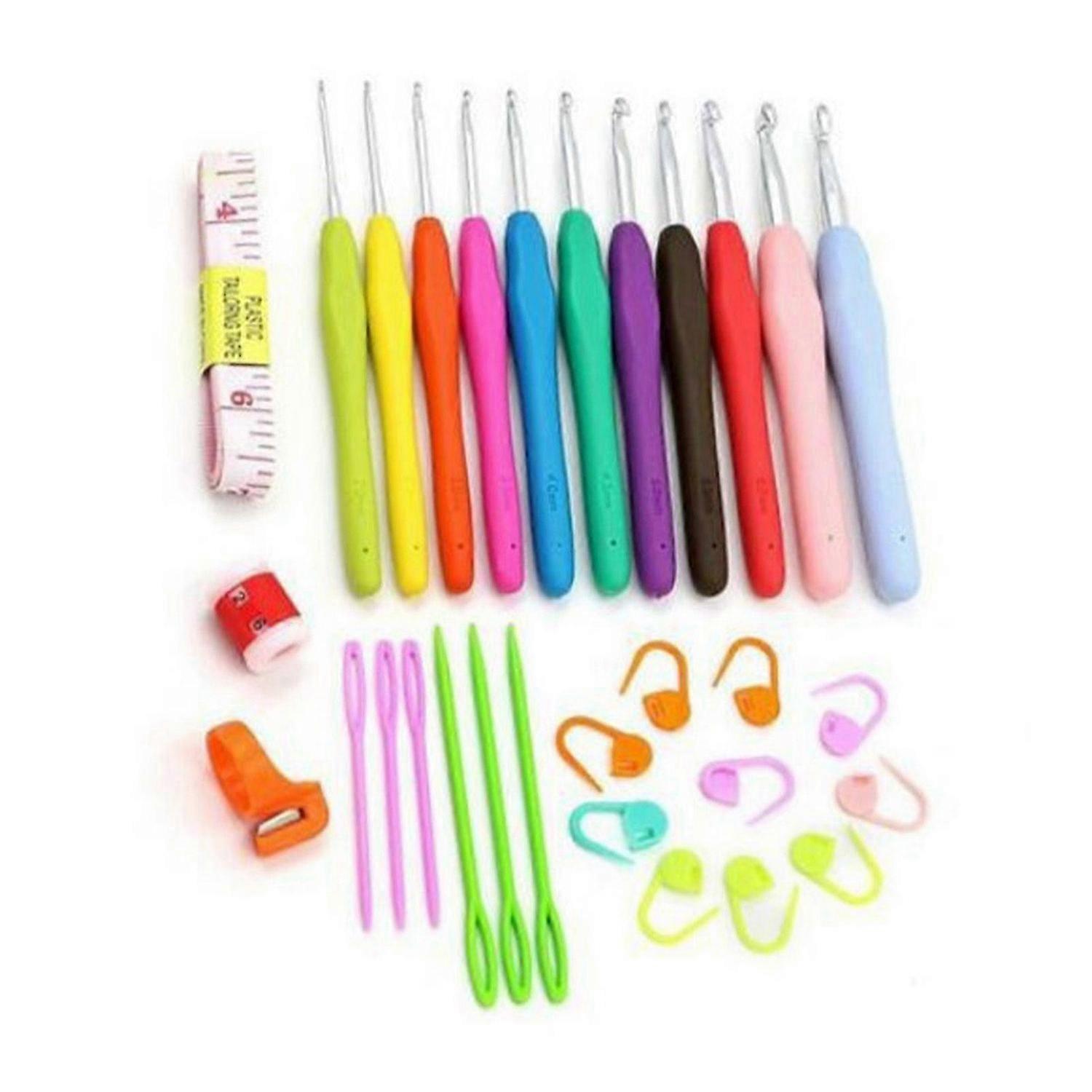 2025 Latest Model 30pcs Crochet Hook Set with Workbag Handcraft DIY Easy to