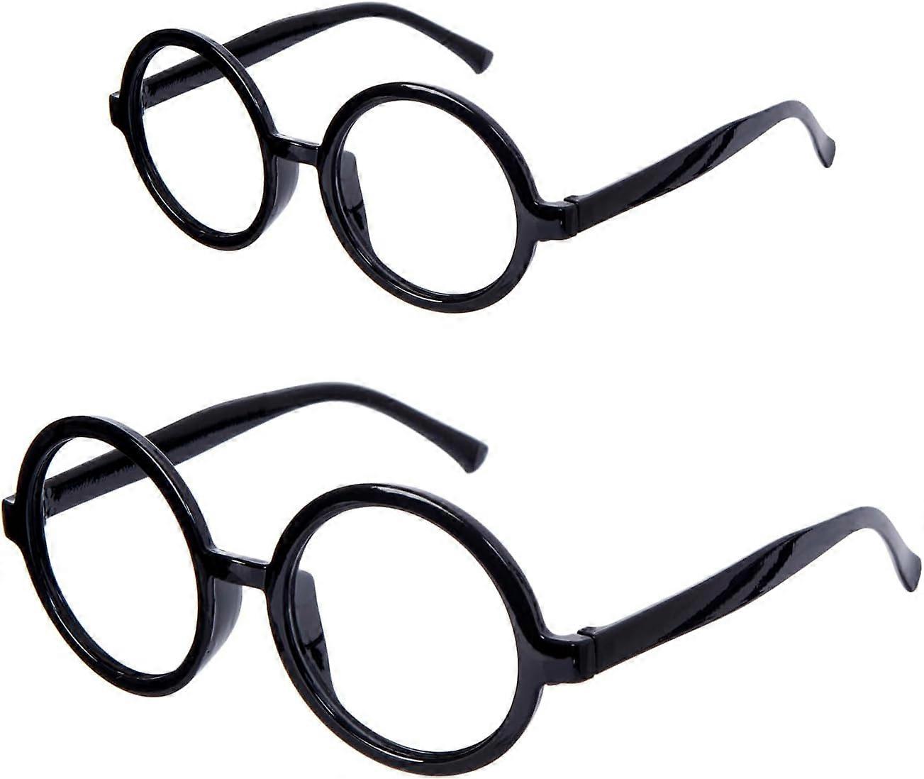 Korean retro decorative round frame glasses frame Arale Harry Potter round lensless plastic