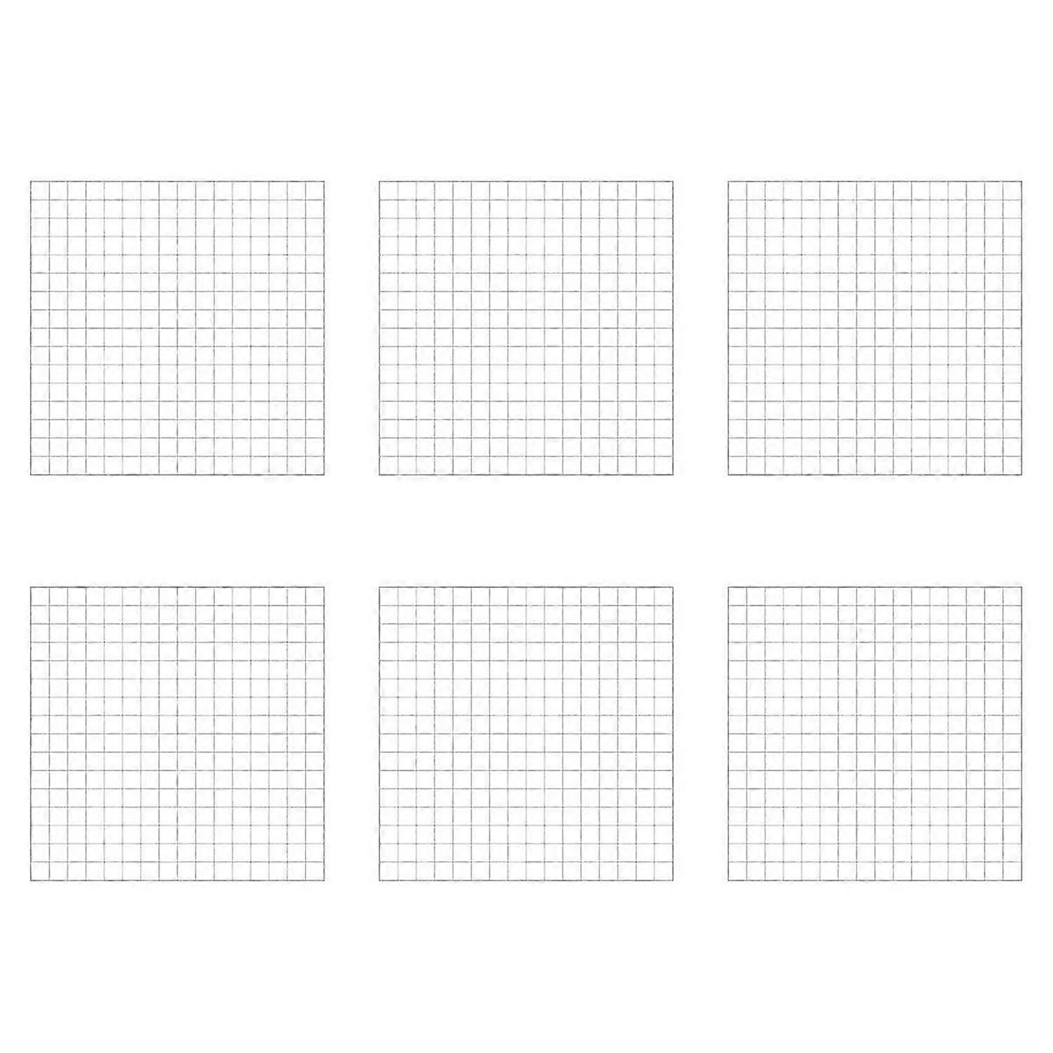 1/6 or 1/12 Scale Miniature Dollhouse Tile Sticker ,Square White